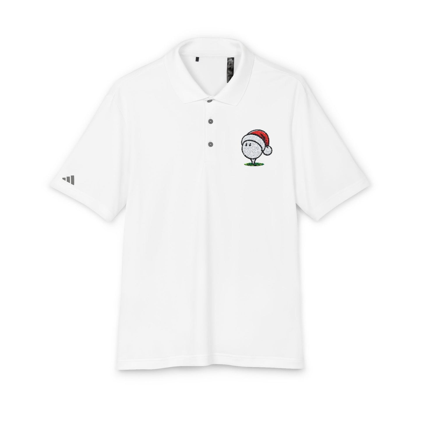 Golf Ball Santa Hat Performance Polo