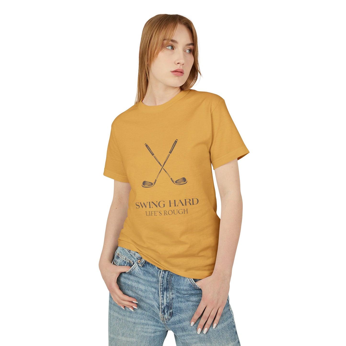 SWING HARD Garment-Dyed Heavyweight Cotton Tee
