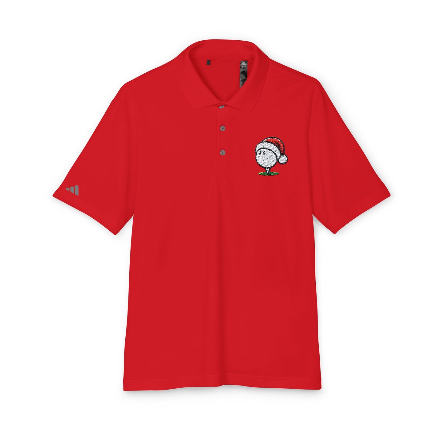 Golf Ball Santa Hat Performance Polo