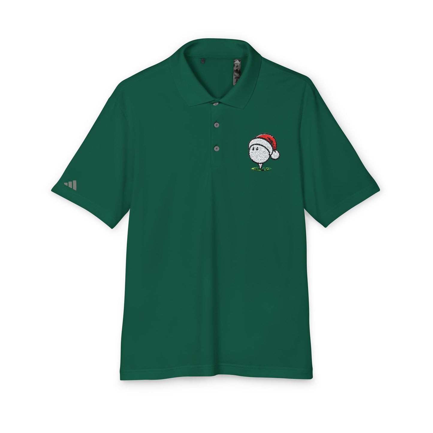 Golf Ball Santa Hat Performance Polo