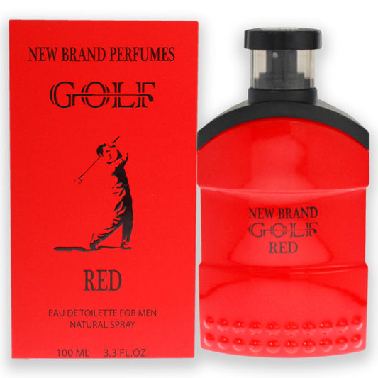 Golf Red by New Brand for Men - 3.3 oz EDT Spray