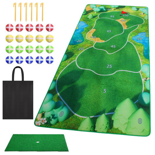 Golf Game Set: Training and Chipping Mat