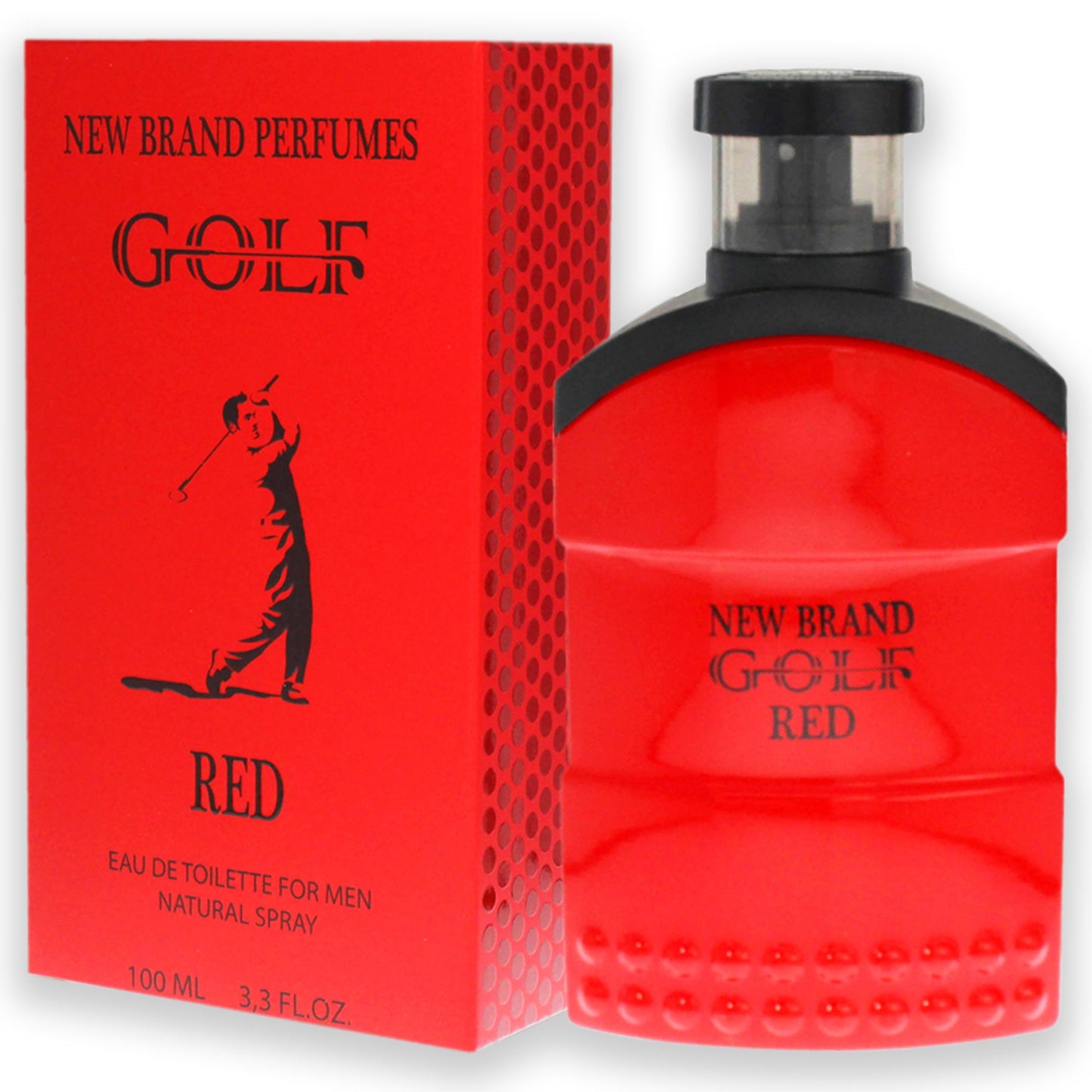 Golf Red by New Brand for Men - 3.3 oz EDT Spray