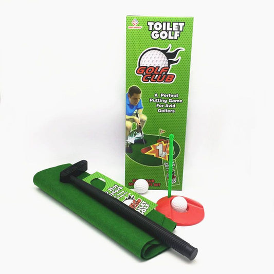 Toilet Golf Game Set: Practice Mini Golf